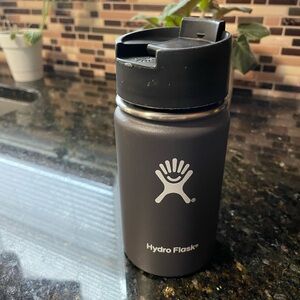 12 oz Hydro Flask Wide Mouth BPA Free Travel Mug with Hydro Flip Lid